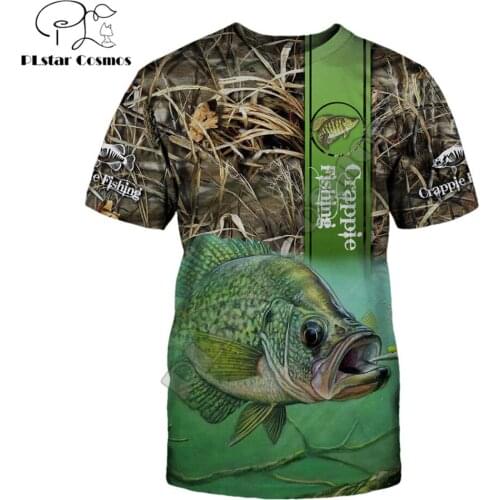 Summer Fashion Men animal t-shirt Bass Fishing and Elk Hunter 3D Printed Harajuku Short sleeve T shirts Unisex Casual tops