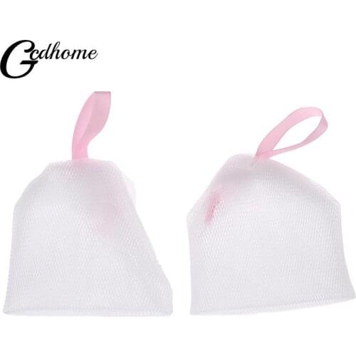 Soap Mesh Bag Body Cleansing Nets Soap Foaming Net PE Bubble Helper Mesh Wash Face