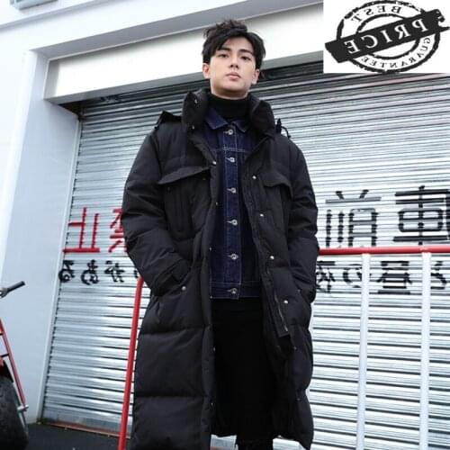 Size Winter Plus Coat Men Brand Warm 20% Duck Down Jacket 2021 Korean Long Thick Down Coat Parkas Hiver Overcoat 2a10a1