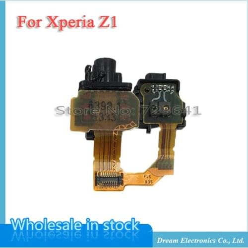 MXHOBIC 10pcs/lot For Sony Xperia Z1 L39h C6903 Ear Earphone Jack Audio Connector Flex Cable Ribbon free shipping