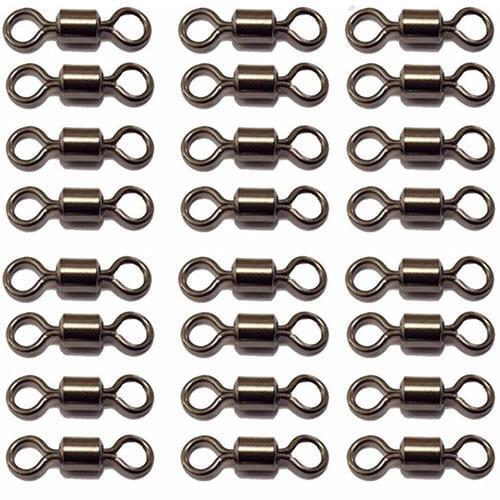 NEW 100Pcs Heavy Duty Fishing Barrel Bearing Rolling Swivel Ring Connector Accessory