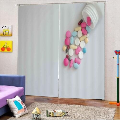 Personalized Creative custom Curtains 3D Digital print For Living room bedroom Blackout Curtains