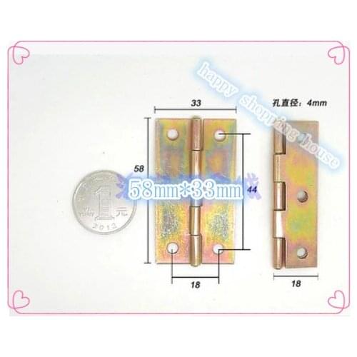 Hinges for wooden wine box & decorative 2.5 inch colorful color zinc galvanized hinge small wooden box