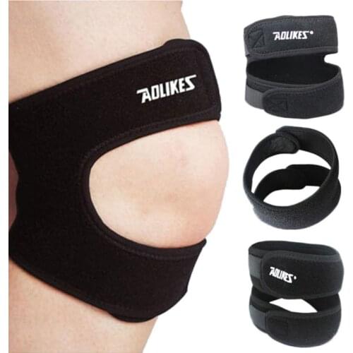1PCS Aolikes Patella Support Adjustable Knee Brace Sleeve Wrap Stabilizer Sports Black Knee brace