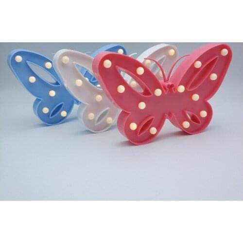Butterfly modeling lamp night light room decoration wall LED party decoration