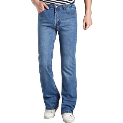 Loose denim flared jeans flared pants Slim fit jeans flared blue 2021 new flared pants