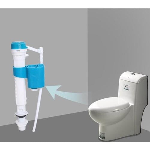 Toilet Fill Valve Push Button Valve Dual Flush Cistern Syphon Silent Side Inlet Fill Valve for Side Entry Toilet Cisterns