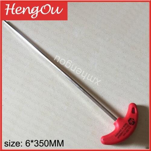 1 Piece Printing Presses Tool T-type Hexagonal Spanner, T-type Hex Wrench Lengthened Hexagonal 6x350MM
