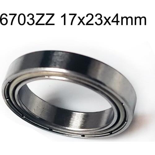 Ultra-thin deep groove ball bearings 61703ZZ 6703ZZ 17*23*4 mm 17x23x4mm Thin Wall