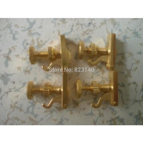 10 PCs of (British) hill-style GOLD Color violin fine tuners,adjuster