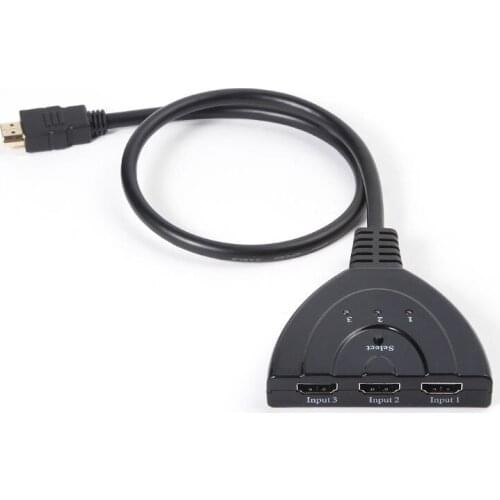 1080P HDMI-compatible Port MALE to 3 FEMALE Splitter Cable 3 IN 1 OUT for HDTV DVD Xbox 360