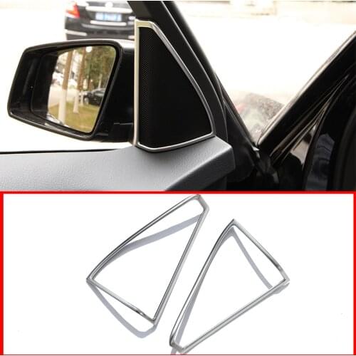 2 Pcs For Mercedes Benz GLK X204 2008-2016 Matte Chrome Door Speaker Cover Trim Sticker Car Styling Accessories