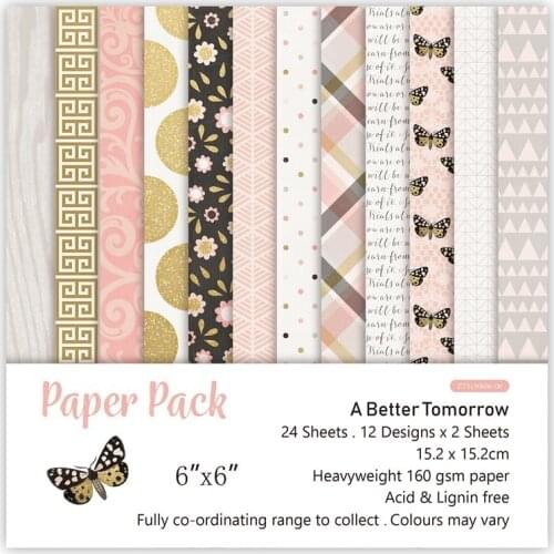 24Pcs/Lot Golden Dots Retro Material Papers DIY Scrapbooking Album Diary Gift Decorative Paper Scrapbooking Paper