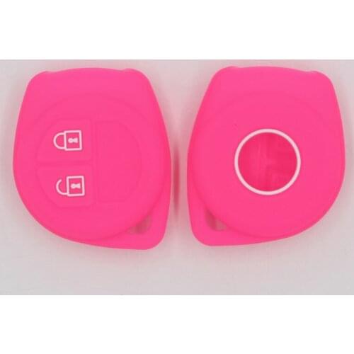 3PC Silicone Car Key Case Shell for SUZUKI Wagon R Tingray Solio Concept 280 R Vitara Auto Remote Key Holder Cover Fob