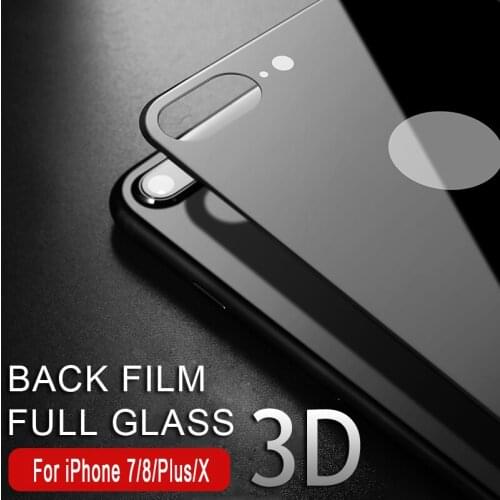 3D Curved Back Tempered Glass For iPhone 7 8 Plus X Xs Max XR Full Cover Screen Protector Film Protection Anti Scratch