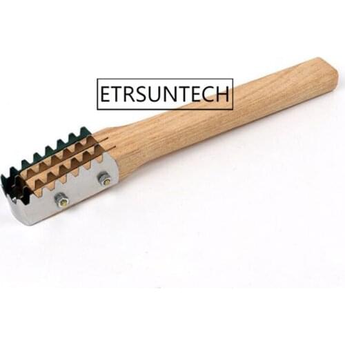 50pcs Fish Scale Scraper Wood Handle Manual Practical Healthy Cleaner Kitchen Durable Fast Remove Cleaning Fish Scale