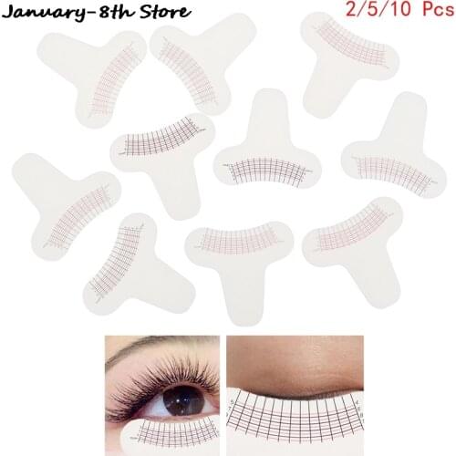 Eyebrow Stencils Ruler For Measure Eyelashes Length And Curling Degree Ruler Portable And Easy Use Eye Lash Tools