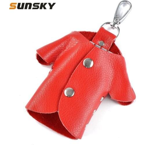 Car Key Wallet Holder Genuine Leather Unisex for Home Office Key Case Organizer Bag