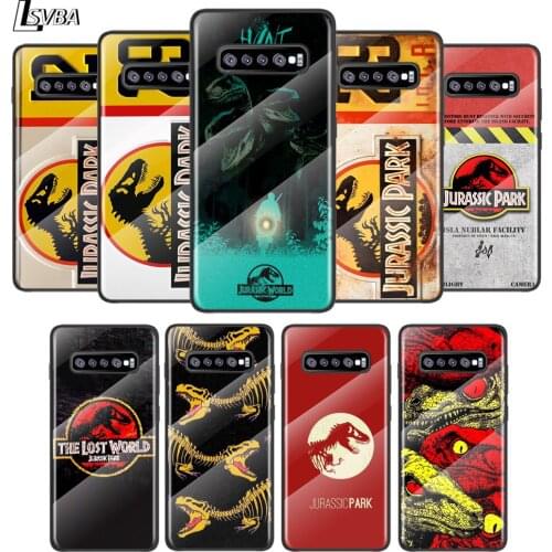 Jurassic Park Dinosaurs For Samsung Galaxy S21 Ultra Plus 5G M51 M31 M21 Tempered Glass Cover Shell Luxury Phone Case