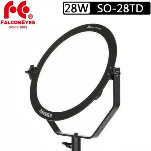 Falcon Eyes SO-28TD Kit LED Video Light 28W Soft Panel Lamp Round Studio Light for Film Advertisement Shooting Photography
