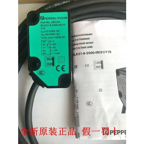 RLK31-8-2500-IR/31/115 205234 P+F Photoelectric Switch Sensor 100% New Original