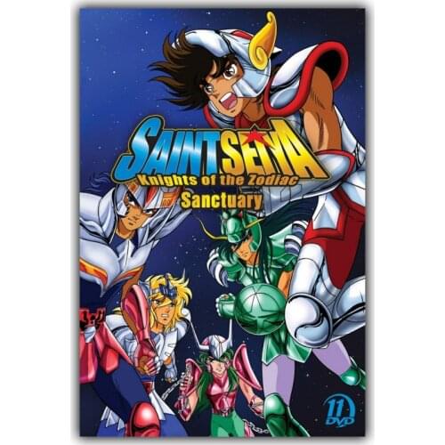 HD Canvas Painting Saint Seiya Popular Classic Japanese Anime Home Living Room Decoration Silk Poster Picture Print Wall