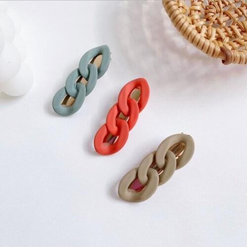 Korea Fashion Frosted Hairpins Women Vintage Acrylic Hair Clips For Girls Twist Braid Hairpin Hair Accessories Gifts T1467