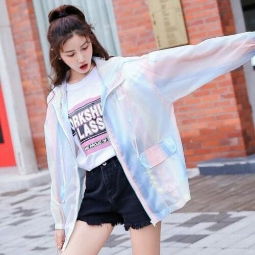 Summer Hooded Sun Protection Clothing Thin Sunscreen Jacket Running Camping Long Sleeve Breathable Air Conditioner Shirt X317