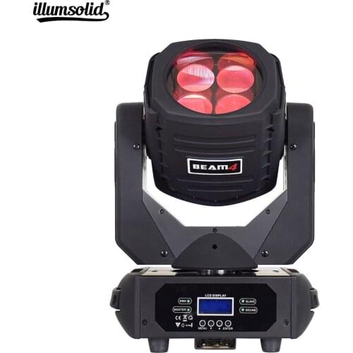 Lyre 4x25w Moving Head Dj Light Super Beam Dmx512 Disco Lights Stage Lighting Effect Party Coloring Light For Wedding Club Bar
