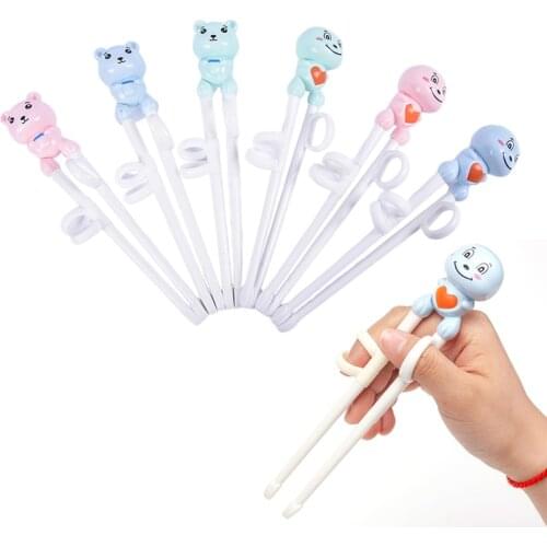 Cute monk/bear Learning Training Chopsticks Kids Children Chinese Chopsticks Learning Kitchen Accessories 1Pair 18cm*3cm