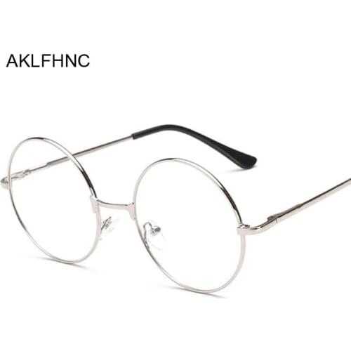 New Fashion Men Glasses Frame Women Eyeglasses Frame Vintage Round Clear Lens Glasses Optical Spectacle Frame
