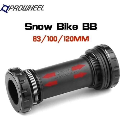 PROWHEEL Snow bicycle BB Fat bike Original axle threaded external bearing Bottom bracket BB 100/120mm Fat Bicycle Crankset Parts