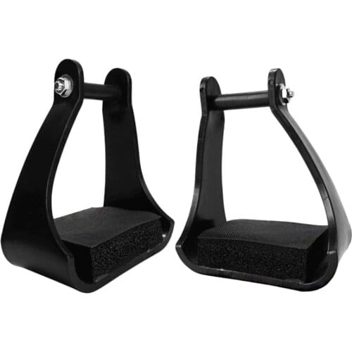 Pair Horse Riding Stirrups Tread Saddle-Mounted Safety Tapered Equipment