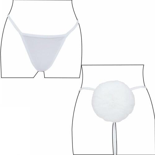 Strap on underwear fox tail without anal beads butt plug silicone eggs erotic gay BDSM Animal cosplay party game Anus Sex toy