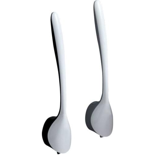 Toilet Brush Silica Gel Non-dead Corner Soft Bristles Cleaning Brush Punch-free Hanging Toilet Brush Cleaning Bathroom Set