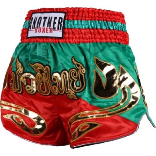 Muay Thai Shorts Women Kickboxing Fight Tiger Adult Kids Light Breathable Boxing Trunks Men Grappling Sanda Box Short Pants