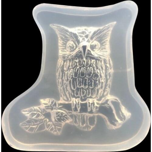 Silicone Mold Owl Animal DIY Jewelry Making Handmade UV Epoxy Resin Mirror Standing Decoration Home Crafts Au04 21 Dropshipping