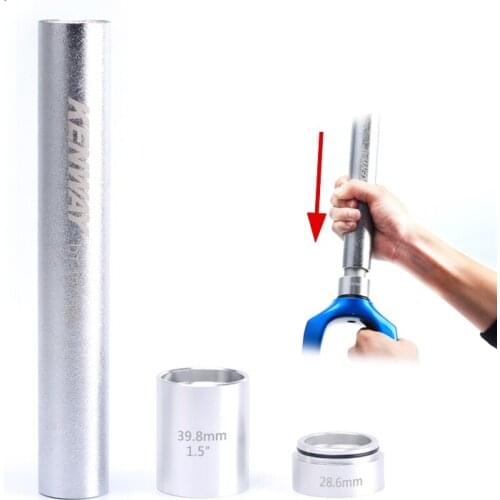 Kenway Bike Tools Mountain Bike Fork Base Installation Tool Headset Bottom Washer Setting Tool for 28.6 1.5 1.25 Fork