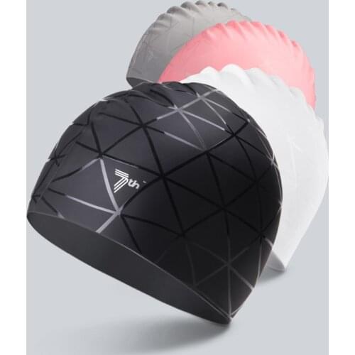 Youpin 7th Soft Silicone Swimming Cap Waterproof Sports Swim Pool Hat Ears Protection Adult Men Women swimming hats