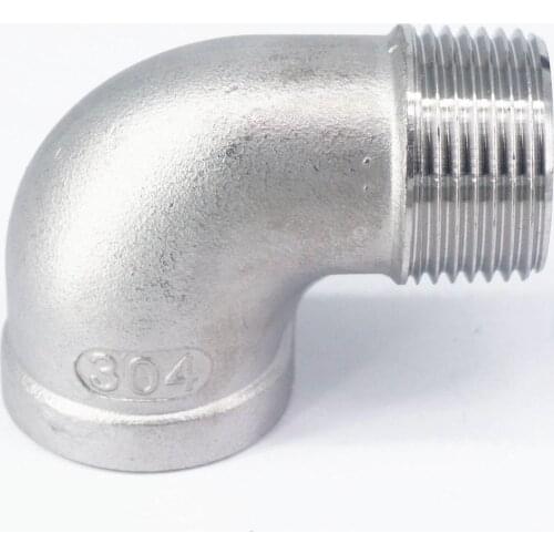 1-1/4" BSP Female to Male Thread 304 Stainless Steel 90 Degree Elbow Connector Pipe Fitting water oil air