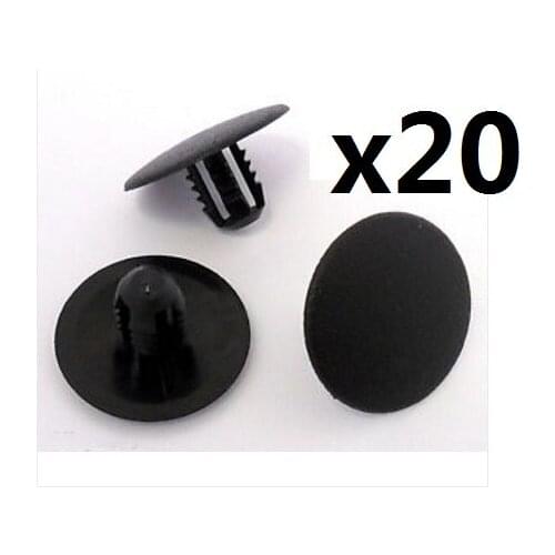 20x For Ford Plastic Trim Clips- Bonnet Insulation Pad Retainer Fastener Clips