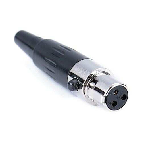 50pcs/lot Small XLR Audio Microphone MINI XLR 3Pin Female Connectors