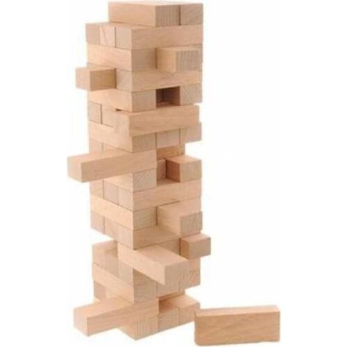 54 part Balance Game Jenga Wooden Big size