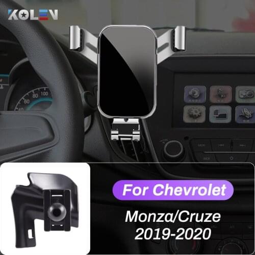 Car Mobile Phone Holder For Chevrolet Chevy Monza Cruze 2019 2020 GPS Gravity Stand Air Vent Navigation Bracket Car Accessories