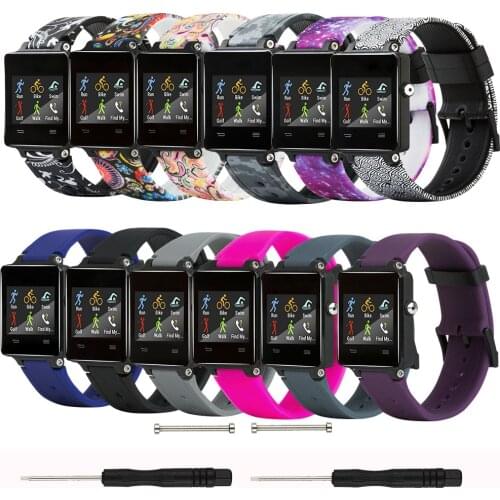 Baaletc For Garmin Vivoactive/Vivoactive Acetate Soft Silicone Replacement Fitness Bands Sporting Wristbands with Metal Clasps
