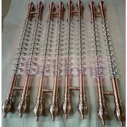 Crystal Glass Door Handles Wooden /Steel/ Door Hardware