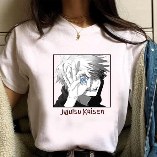 Harajuku Anime Men/Women Tshirt Hot Manga Jujutsu Kaisen Yuji Itadori Print Tees Hip Hop Causal Streetwear Unisex