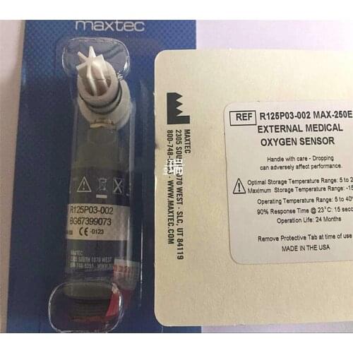 Good quality MAXTEC oxygen sensor MAX-250E oxygen battery NEWPORT oxide cell oxygen sensor MAX250E for E360/E500 Free shipping