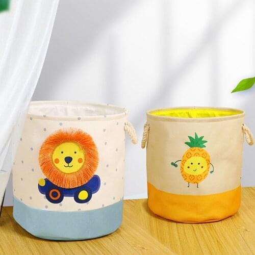 Cartoon Animal Laundry Basket Thickness Storage Basket For Baby Toys Folding Washing Clothes Box Dirty Clothes Storage For Home