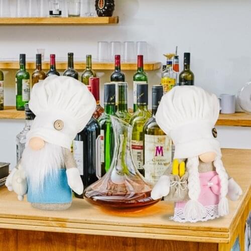 Kitchen Chef Gnome Plush Handmade Baker Swedish Tomte Home Farmhouse Tiered Shelf Tray Decoration